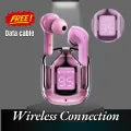 Original Air31 Earbuds | Air 31 Bluetooth Earbuds Wireless Crystal Transparent Bluetooth 5.3 | Transparent Airpods Air 31 | Wireless Earbuds With Crystal Transparent Case With Type C Charging | Noise Reduction Sports Headset | LED Digital Display airpods