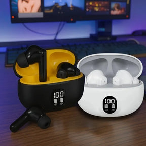 TWS Wireless Earbuds with LED Display – ENC Noise Cancellation, HiFi Stereo, Bluetooth 5.3 Ear Buds | Airpods woth Mic