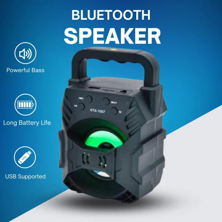 Bluetooth Speaker Buffer Speaker With Big Sound Portable Speaker with Lighting RGB Bluetootg Speaker Rechargeable Bluetooth |USB | Memory Card Speaker