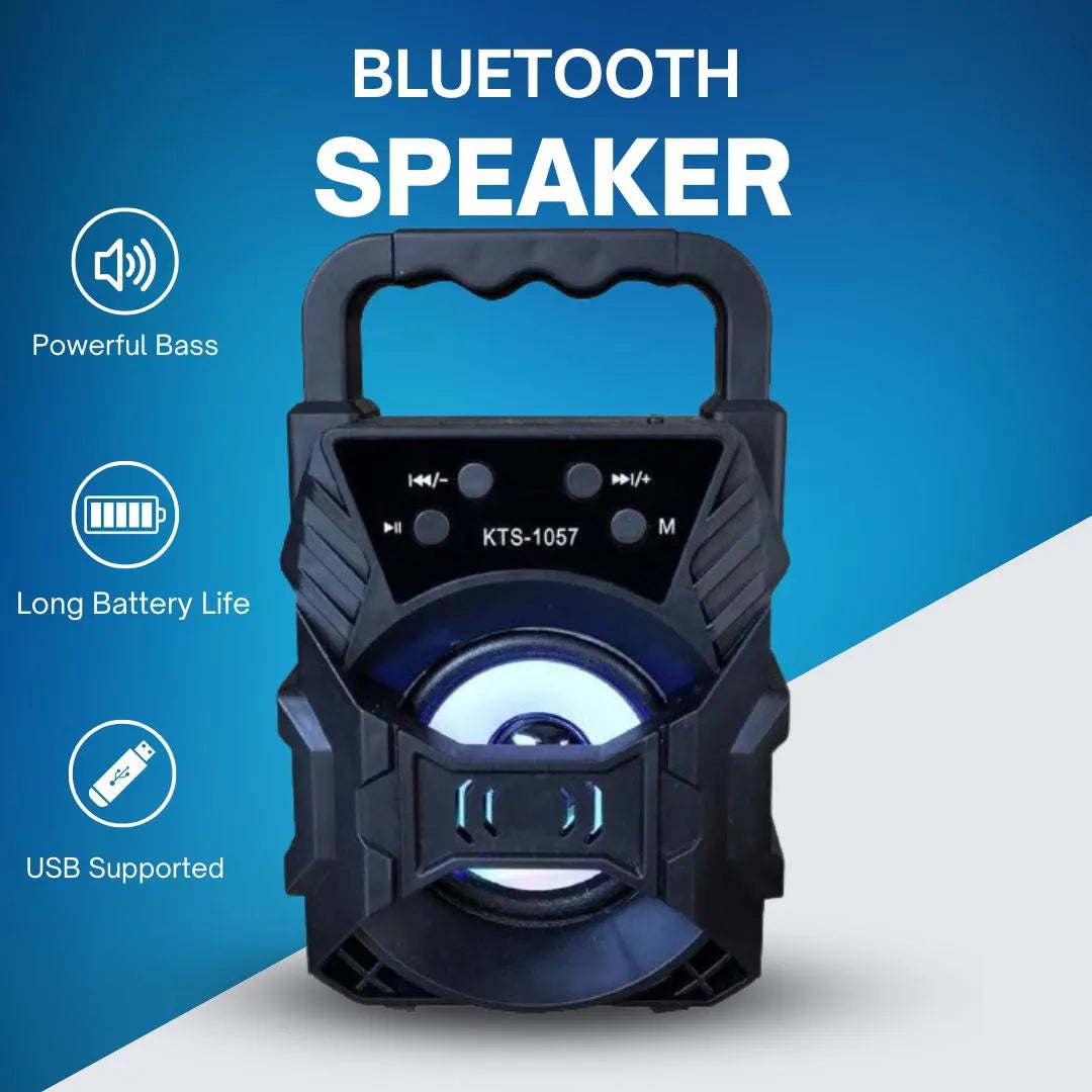 Bluetooth Speaker Buffer Speaker With Big Sound Portable Speaker with Lighting RGB Bluetootg Speaker Rechargeable Bluetooth |USB | Memory Card Speaker